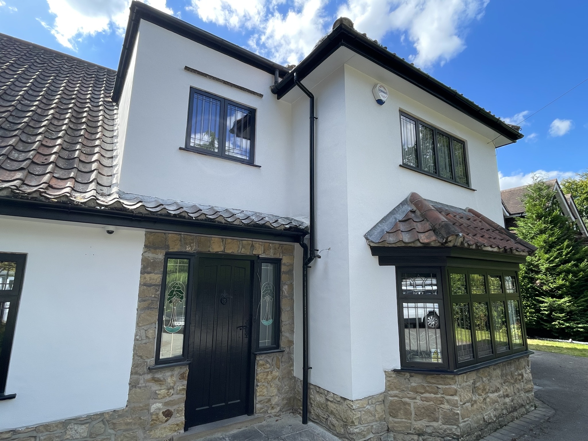 Large House Exterior Render Repaired & Painted