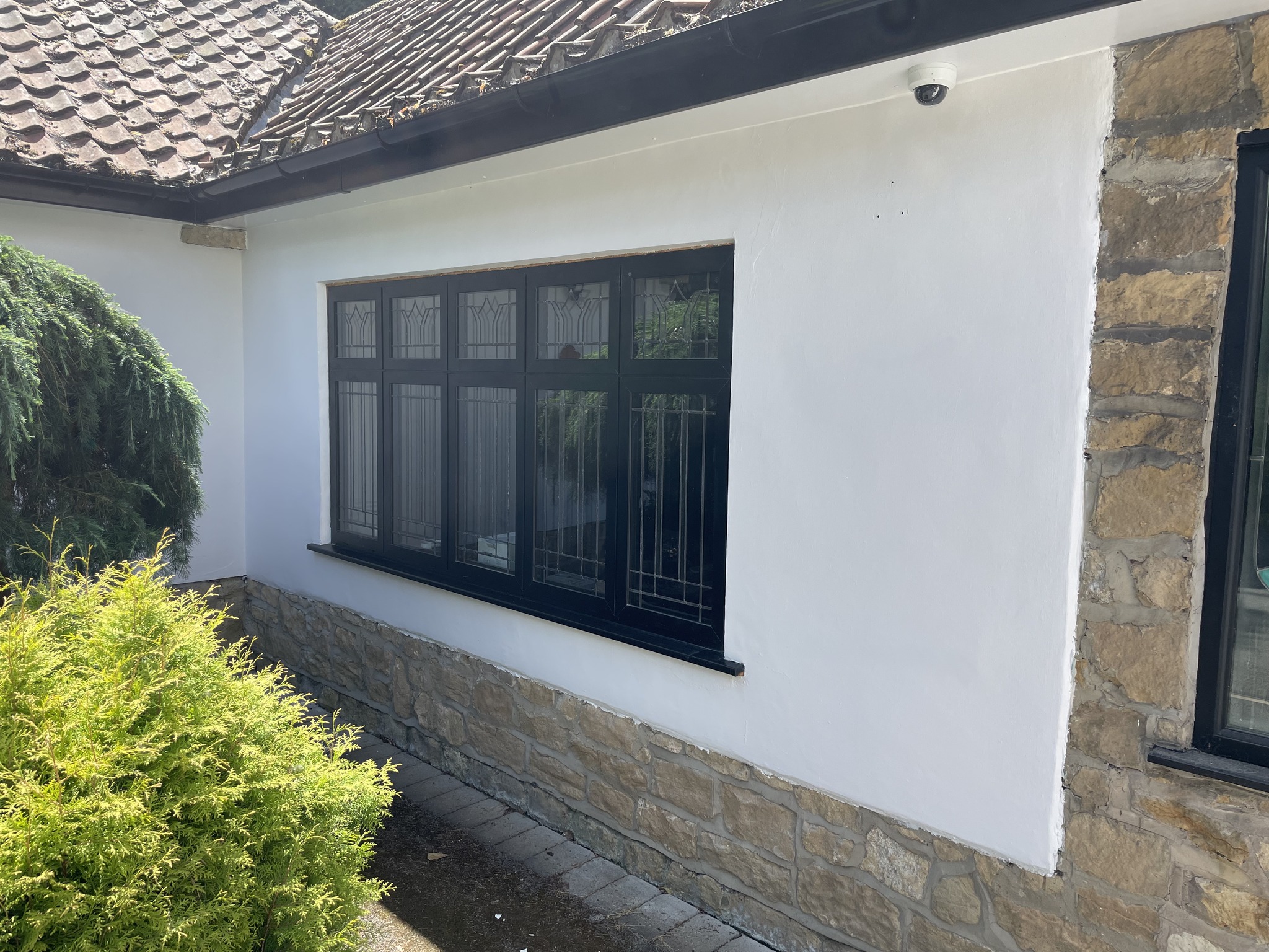 Large House Exterior Render Repaired & Painted
